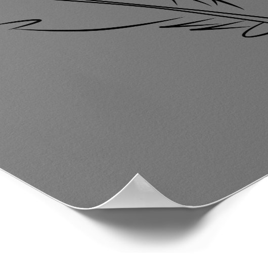 abstracte flessenzuigerinkt poster (Hoek)