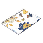 Abstracte Flora Bladwijzer Spiraal Foto Notitieboe Notitieboek (Linkerzijde)