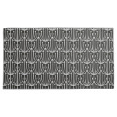 Abstracte flora in zwart-wit patroon Kussensloop (Voorkant-Rechts)