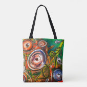 Abstracte Flora Tote Bag (Achterkant)