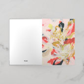 Abstracte Floral Art Happy Moederdag Greeti Folie Wenskaart (Buiten Laag)