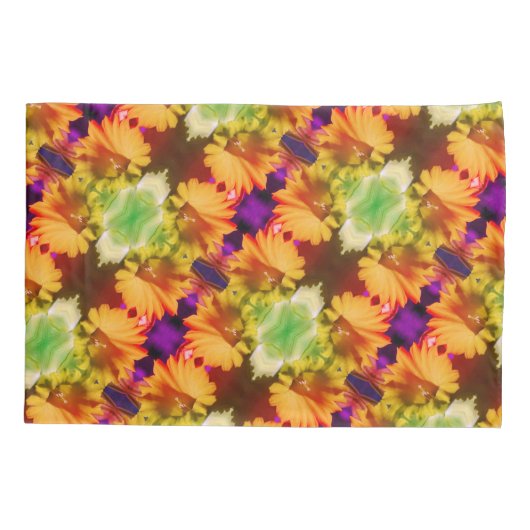 Abstracte Floral Art in het Yellow Daffodil Center Kussensloop (Achterkant)