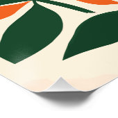 Abstracte Floral Art Perfect Poster (Hoek)