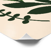 Abstracte Floral Art Perfect Poster (Hoek)