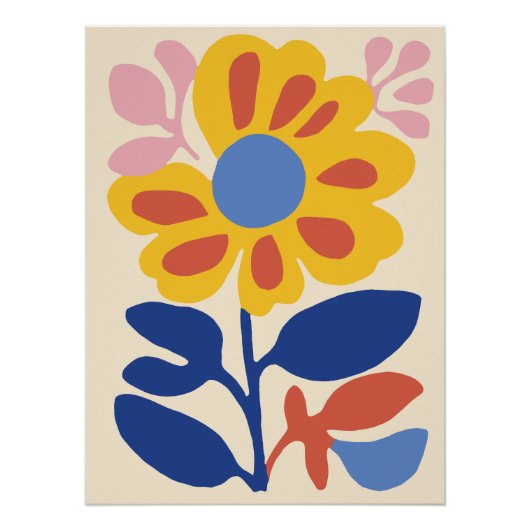 Abstracte Floral Art Perfect Poster (Voorkant)