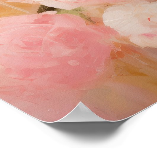 Abstracte Floral Art Poster (Hoek)