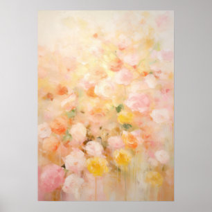 Abstracte Floral Art Poster