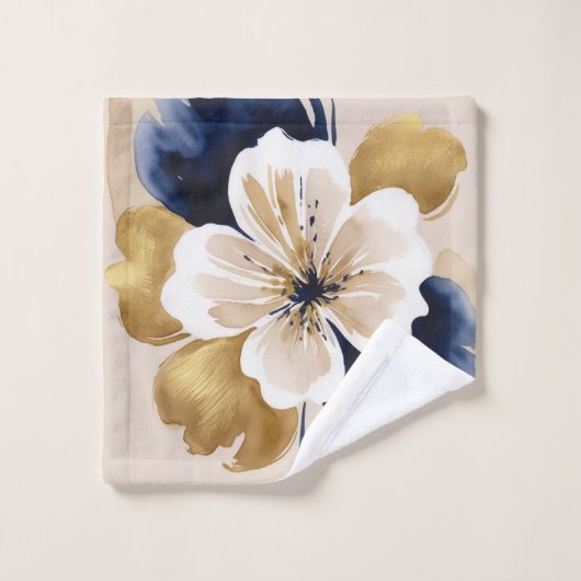 Abstracte Floral Bad Handdoek (Wasdoekje)