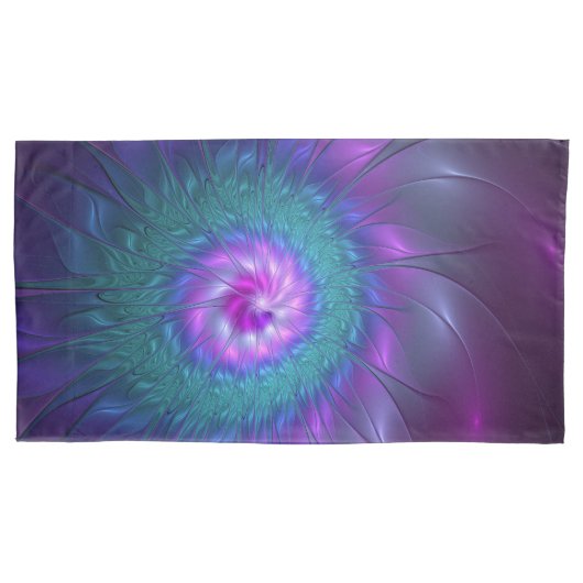 Abstracte Floral Beauty Colorful Fractal Art Flowe Kussensloop (Voorkant)