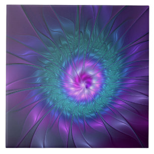 Abstracte Floral Beauty Colorful Fractal Art Flowe Tegeltje