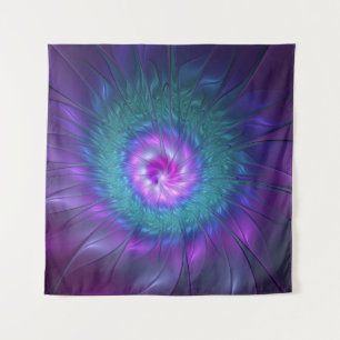 Abstracte Floral Beauty Colorful Fractal Art Flowe Wandkleed