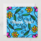 Abstracte Floral bedankt (Voorkant)