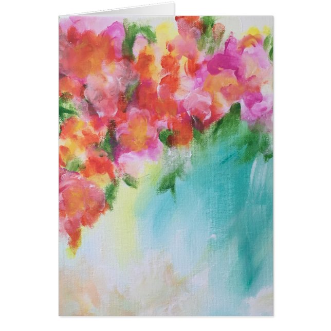 Abstracte Floral Blank-kaart (Voorkant)