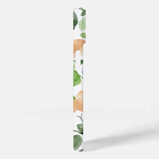 Abstracte Floral Blue, Blush, groene Waterverf Case-Mate iPhone Case (Achterkant / Rechts)