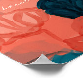 abstracte Floral "Breathe" Poster (Hoek)