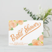 Abstracte Floral Bridal Shower Kaart (Staand voorkant)