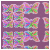 Abstracte Floral Butterflies Stof (Close Up)