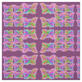 Abstracte Floral Butterflies Stof (Swatch)