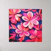 Abstracte Floral Canvas Afdruk (Voorkant)
