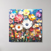 Abstracte Floral Canvas Art (Voorkant)