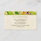 Abstracte Floral Collage 2 Visitekaartje (Achterkant)