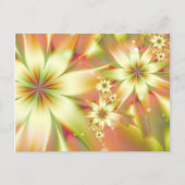 Abstracte Floral Colorful Flowers Elegant Briefkaart (Voorkant)