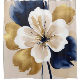 Abstracte Floral Douchegordijn