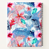 Abstracte  Floral en Deer Art Monogrammen Notitieboek (Achterkant)