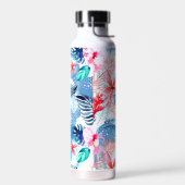 Abstracte  Floral en Deer Art Monogrammen Waterfles (Links)