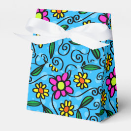 Abstracte Floral Favor Box Bedankdoosjes