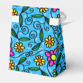 Abstracte Floral Favor Box Bedankdoosjes (Achterkant)
