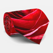 Abstracte Floral Fotografie Red Rose Center Stropdas (Opgerold)