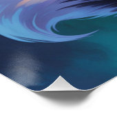 Abstracte Floral Fox Art Perfect Poster (Hoek)