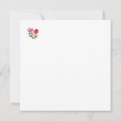 Abstracte Floral Happy Birthday Custom Message Kaa Kaart (Achterkant)