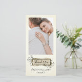 Abstracte Floral Hartelijk dank Bedankkaart (Staand voorkant)