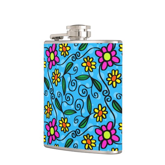 Abstracte Floral Heupfles (Links)