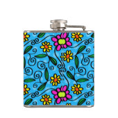 Abstracte Floral Heupfles (Achterkant)