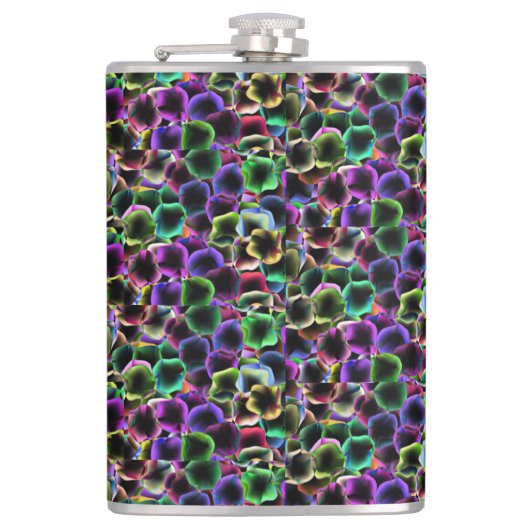 Abstracte Floral Heupfles (Voorkant)