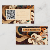 Abstracte Floral-inspiratie Visitekaartje (Voorkant / Achterkant)