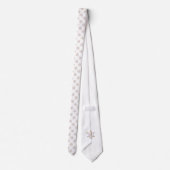 Abstracte Floral Jewish Star Stropdas (Achterkant)