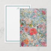 Abstracte Floral Kaart (Voorkant / Achterkant)