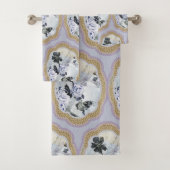 Abstracte Floral Medallion Bad Handdoek (Insitu)