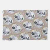 Abstracte Floral Medallions Theedoek (Horizontaal)