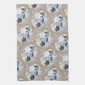 Abstracte Floral Medallions Theedoek (Verticaal)