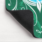 Abstracte Floral Mousepad Muismat (Hoek)