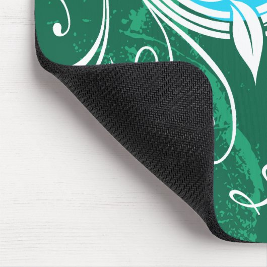 Abstracte Floral Mousepad Muismat (Hoek)