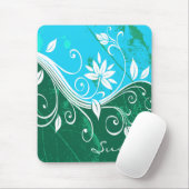Abstracte Floral Mousepad Muismat (Met muis)
