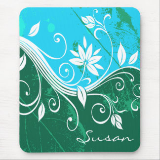 Abstracte Floral Mousepad Muismat