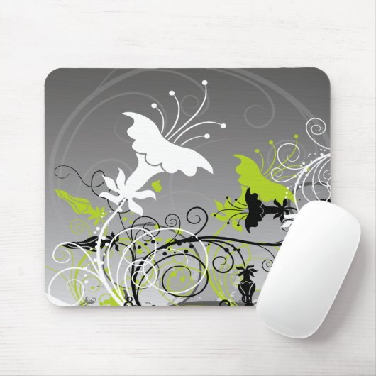 Abstracte Floral Mousepad Muismat (Met muis)