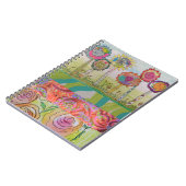 Abstracte Floral Notitieboek (Linkerzijde)